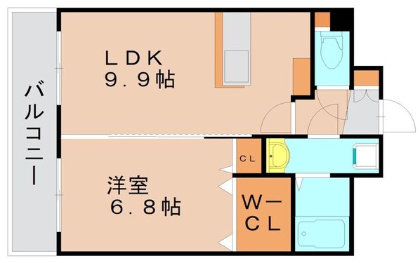 箱崎宮前駅 徒歩6分 2階の物件間取画像